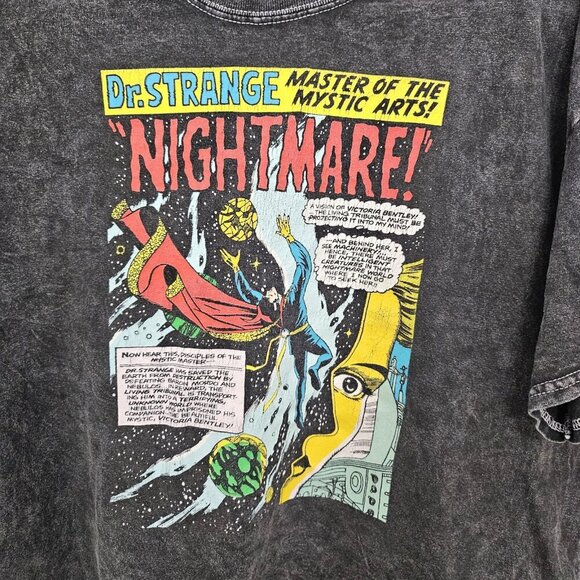 Marvel Dr. Straight "Nightmare" Graphic Women's Crop T Shirt Size XL - Picture 2 of 7